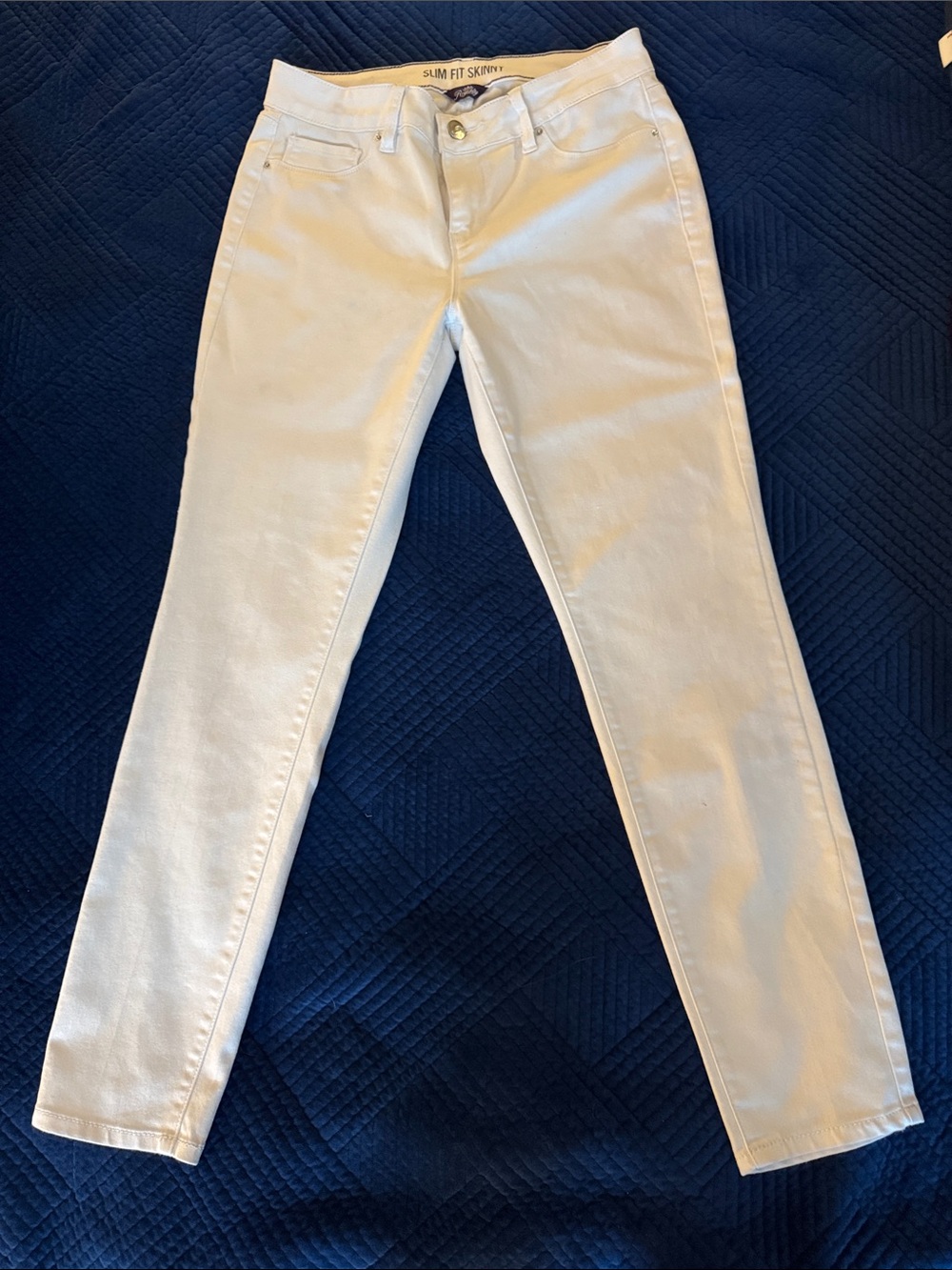 Royalty For Me Slim Fit Skinny Jeans in White